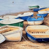 Karen Frampton, New Forest Artist, paintings, greeting cards, murals, slate, Hampshire, UK